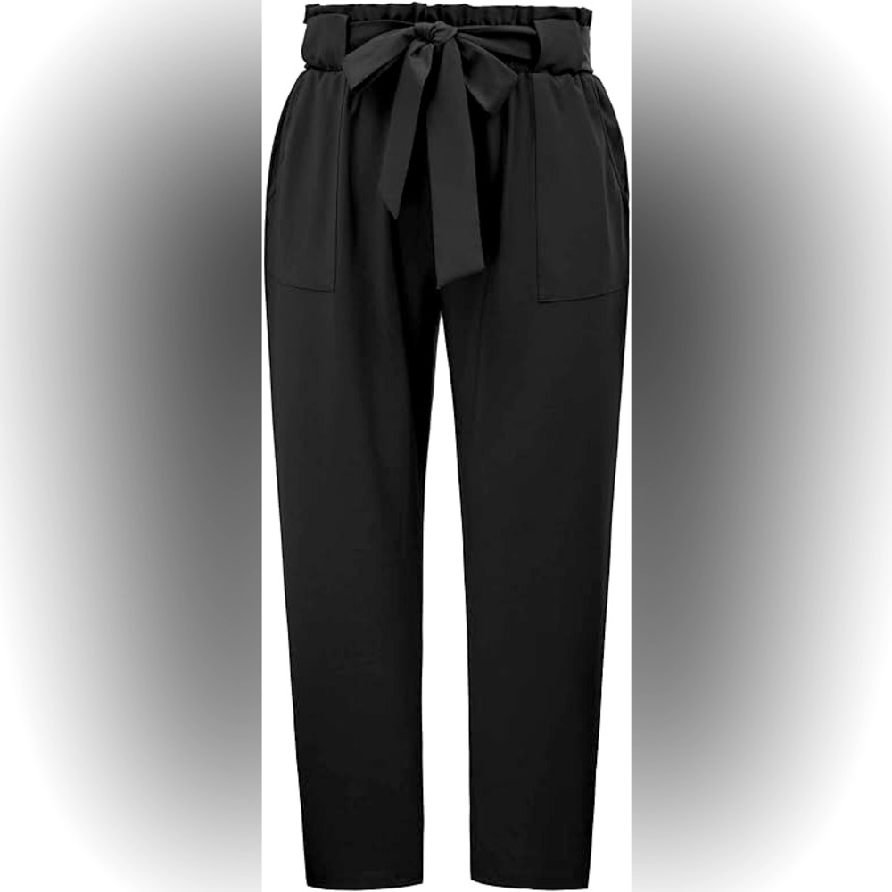 Hanna Nicole cropped paper bag women’s pants